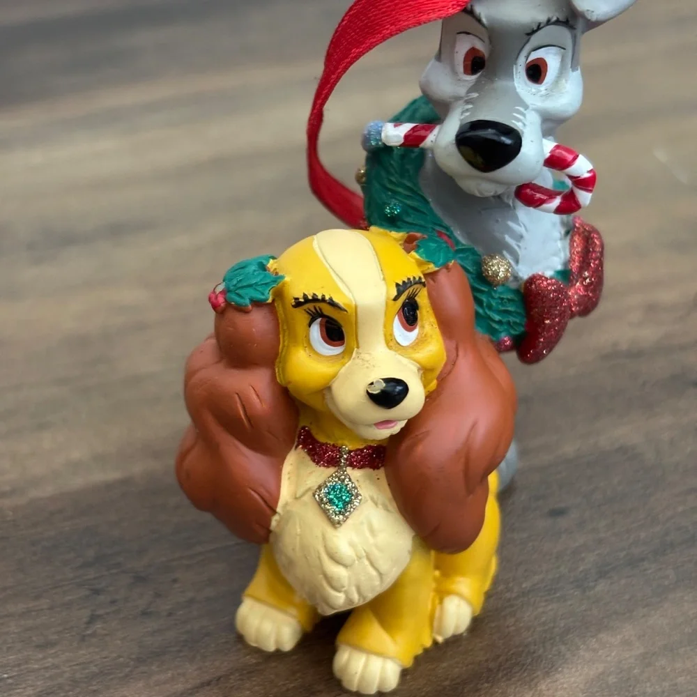 Disney Parks LADY AND THE TRAMP Holiday Christmas Tree Ornament Dogs Decor Candy